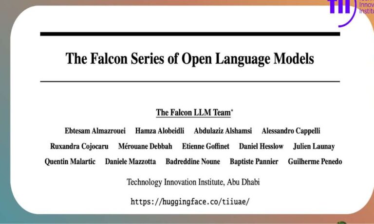 TII rend Falcon 180B open source
